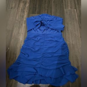 Lucy in the sky rosemary crepe ruched bodycon dress